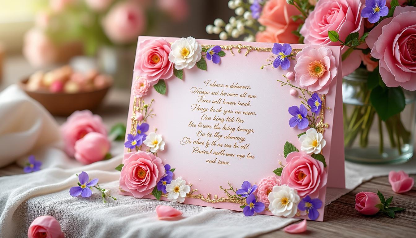 découvrez les plus belles idées de textes touchants pour souhaiter un joyeux anniversaire à votre amour. inspirez-vous pour écrire un message sincère, romantique et émouvant, parfait à envoyer le jour j.