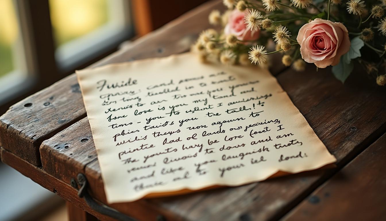 découvrez les thèmes universels touchants dans une lettre d'amour triste qui émeut profondément et fait pleurer un homme.