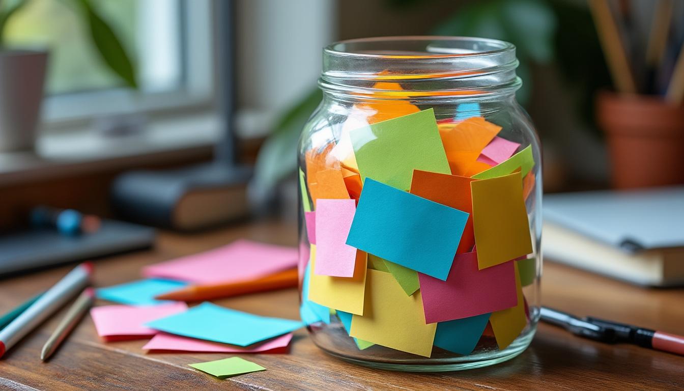 découvrez comment utiliser un bocal d'idées de mots pour relever un défi d'écriture de 365 jours et stimuler votre créativité chaque jour.