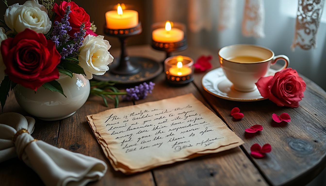 découvrez comment exprimer vos sentiments avec une lettre d'amour touchante pour dire à la femme de votre vie combien elle compte pour vous.