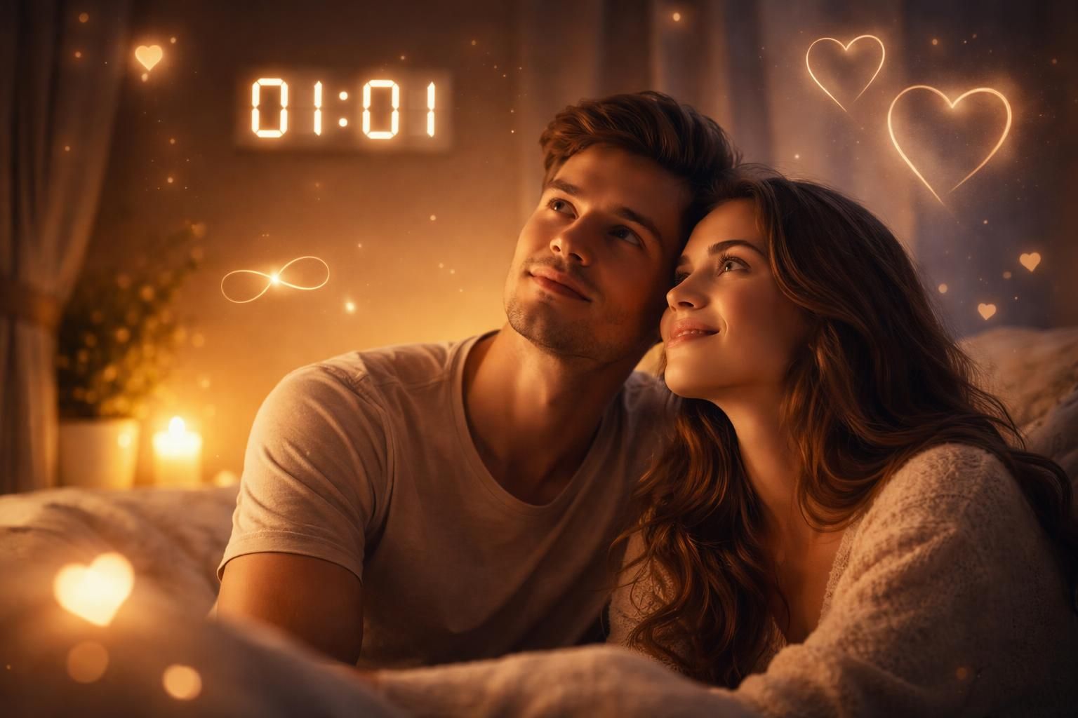 Découvrez la signification en amour de l&rsquo;heure miroir 01h01 et ses secrets cachés