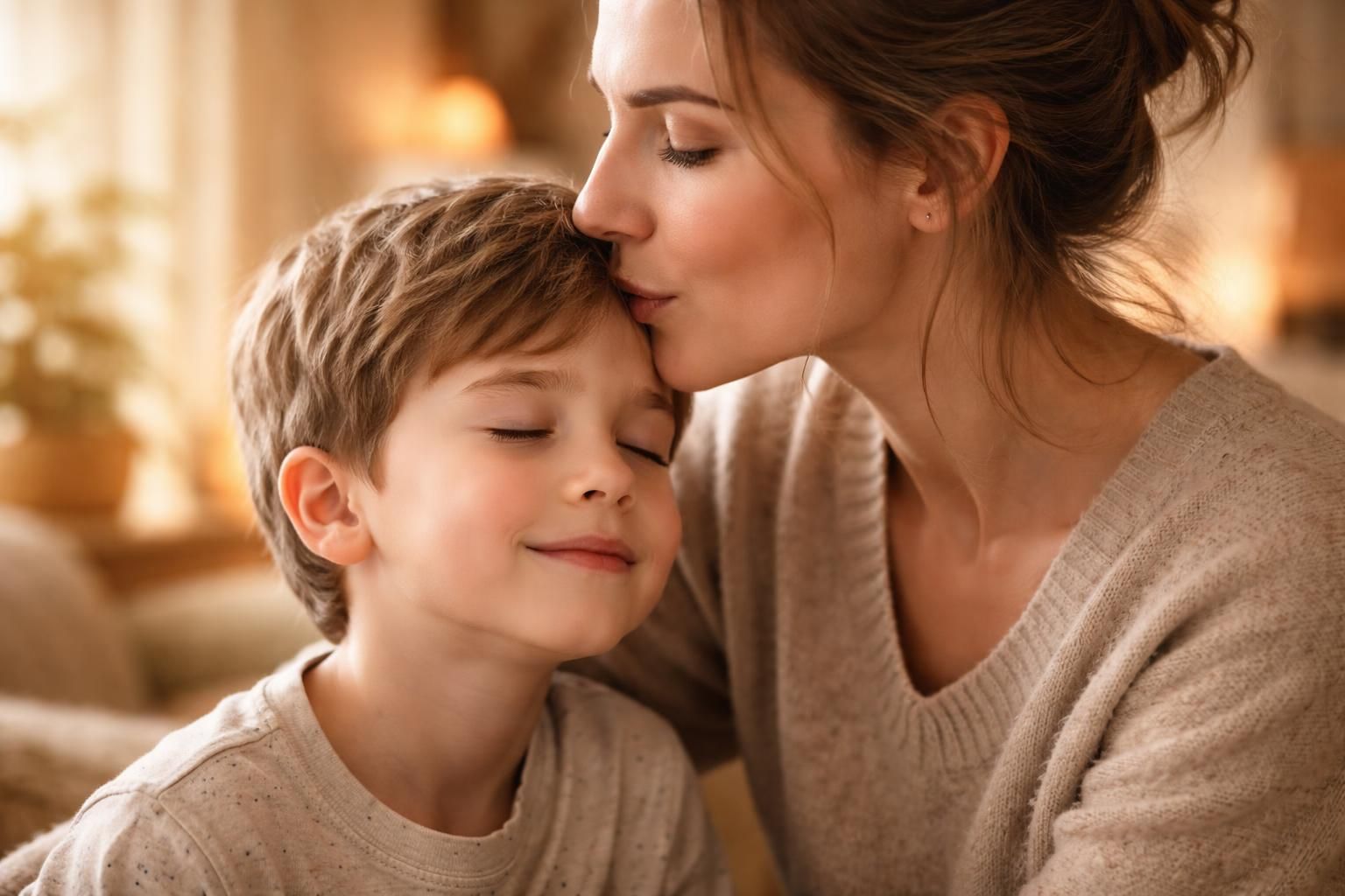 La signification des bisous sur le front : un geste plein d&rsquo;affection