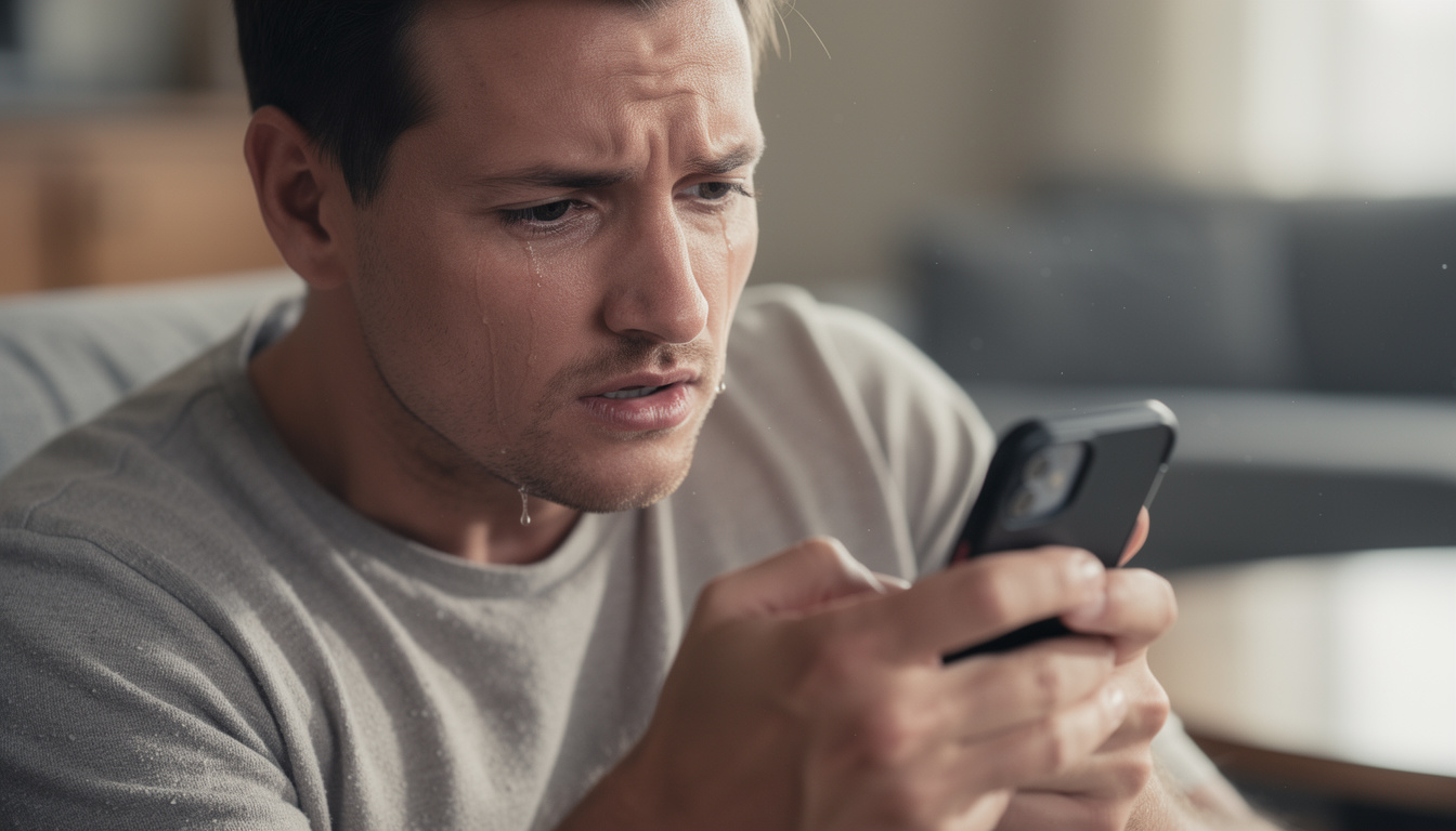 L&rsquo;impact d&rsquo;un texte triste qui fait pleurer un homme sur sa sensibilité émotionnelle