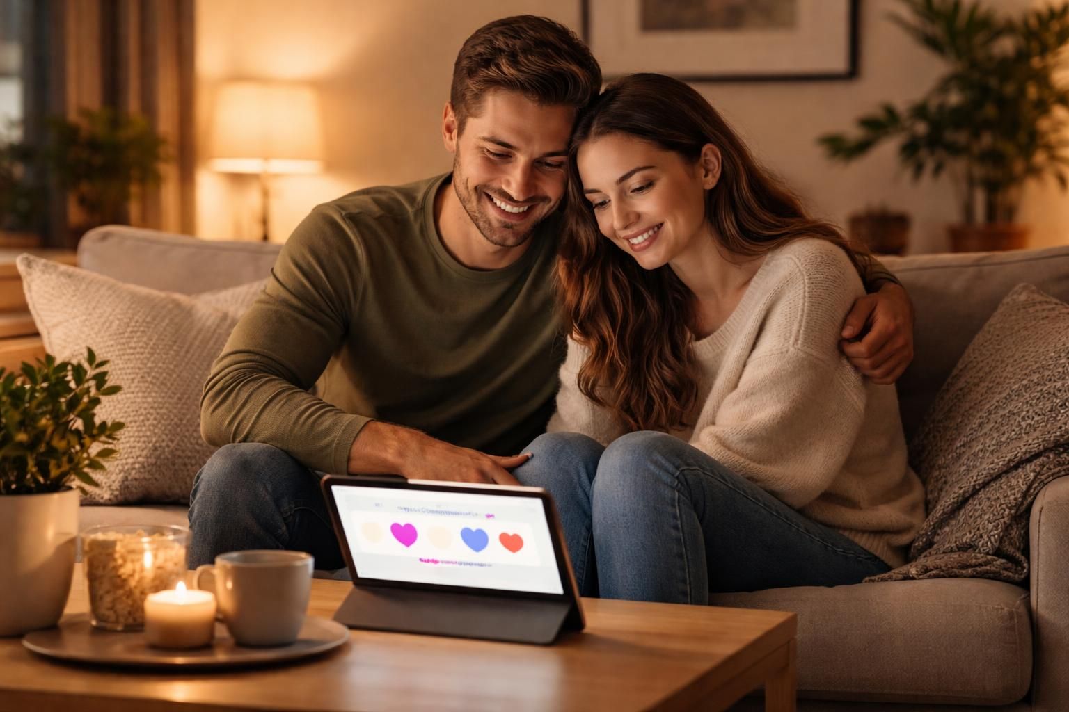 Soirée couple : quizz compatibilité sur iPad Air