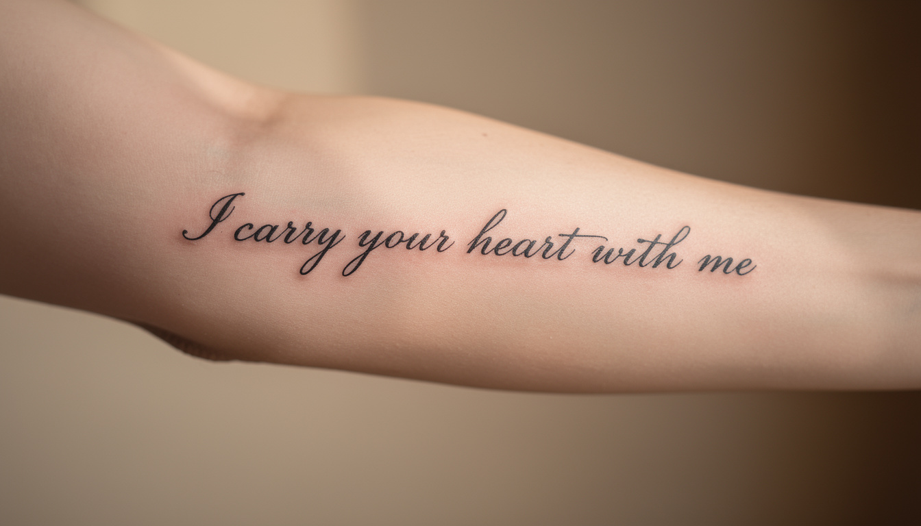 découvrez comment choisir une phrase d'amour en tatouage qui reflète parfaitement votre personnalité et vos sentiments uniques.