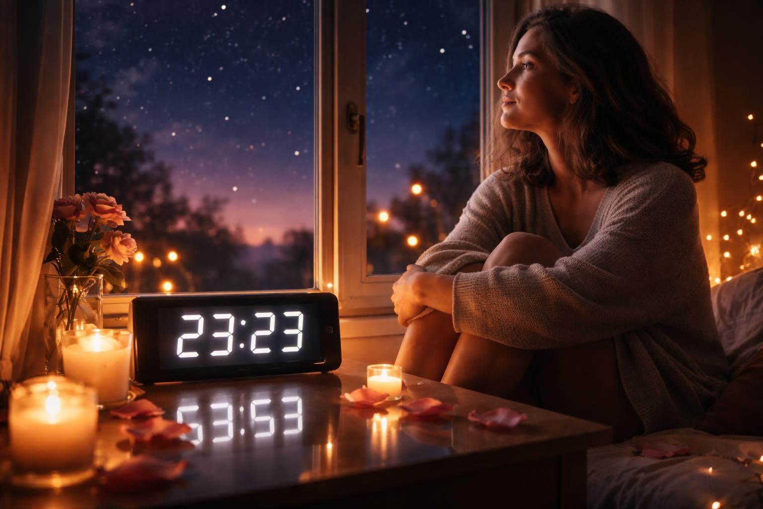 La signification en amour et célibataire de l&rsquo;heure miroir 23h23 : un message pour votre cœur